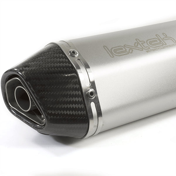 Lextek SA1 Matt S/Steel Hexagonal Exhaust 400mm for Lexmoto Adrenaline 125