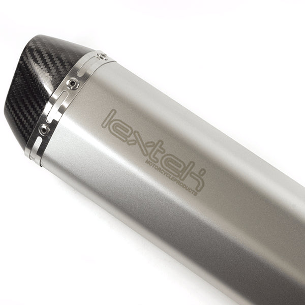 Lextek SA1 Matt S/Steel Hexagonal Exhaust 400mm for Lexmoto Adrenaline 125