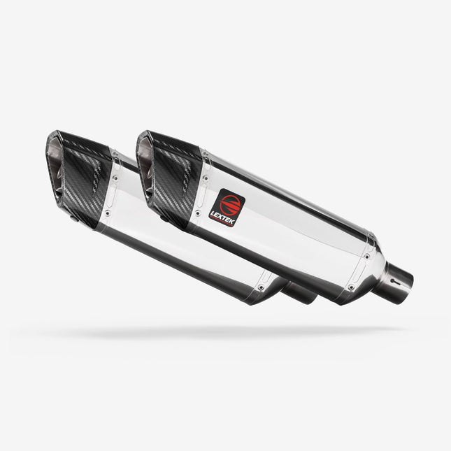 Lextek Polished Stainless Steel SP4 300mm Exhaust System