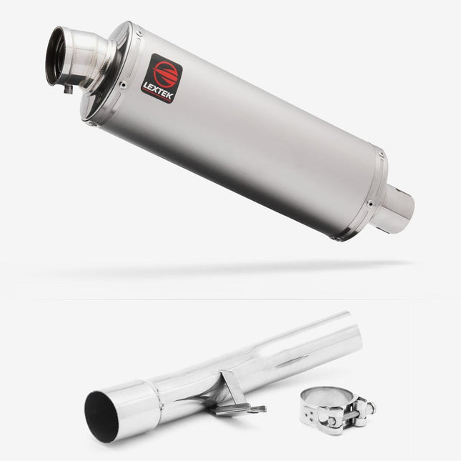 Lextek Matt Stainless Steel OP1 350mm Exhaust with Link Pipe