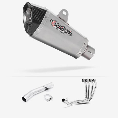 Lextek XP10 Matt S/Steel Exhaust System 210mm for Yamaha FZS 600 Fazer (97-03)