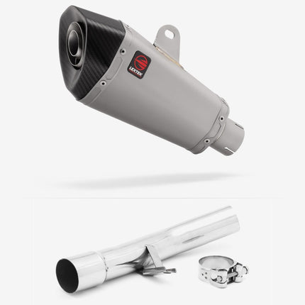 Lextek Matt Stainless Steel XP10 210mm Exhaust with Link Pipe