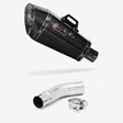 Lextek XP8C Carbon Fibre Exhaust 210mm with Link Pipe for Suzuki GSR750 (11-16)