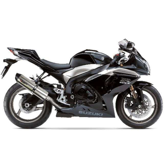 Lextek Brushed Stainless Steel RP1 400mm Exhaust with Link Pipe for Suzuki GSXR 1000 (09-11)