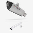 Lextek XP10 Matt S/Steel Exhaust 210mm with Link Pipe for Suzuki GSXR 1000 (01-06)