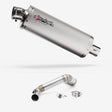 Lextek OP1 Matt S/Steel Exhaust 350mm with Link Pipe for KTM 125/200 Duke (11-16)