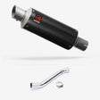 Lextek GP8C Carbon Fibre GP Stubby Exhaust 240mm with Link Pipe for Kawasaki ZX-10R Ninja (11-16)