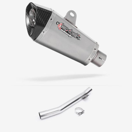 Lextek XP10 Matt S/Steel Exhaust 210mm with Link Pipe for Suzuki GSF 600 Bandit (95-06)