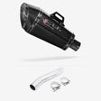 Lextek XP8C Carbon Fibre Exhaust 210mm with Link Pipe for Suzuki GSXR 600/750 (08-10)