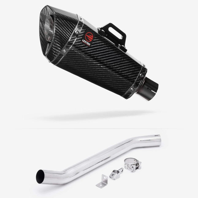 Lextek Carbon Fibre XP8C 210mm High Level with Link Pipe for Suzuki GSXR 600/750 (06-07)