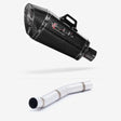 Lextek XP8C Carbon Fibre Exhaust 210mm with Link Pipe for Kawasaki Z750 (07-12)