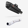 Lextek XP13C Carbon Fibre Exhaust 210mm with Link Pipe for Kawasaki Z750 (07-12)
