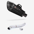 Lextek XP8C Carbon Fibre Exhaust 210mm with Link Pipe for Honda CBR600 F (87-90)