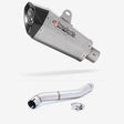 Lextek XP10 Matt S/Steel Exhaust 210mm with Link Pipe for Honda CBR600 F (87-90)