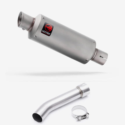 Lextek GP1 Matt S/Steel Exhaust with Link Pipe for Yamaha FZ1 (06-15)