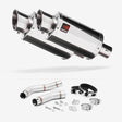 Lextek YP4 S/Steel Stubby Exhaust 200mm with Link Pipe for Yamaha YZF R1 (09-14)