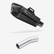 Lextek XP13C Carbon Fibre Exhaust 210mm with Link Pipe for Kawasaki ZX-10R Ninja (08-10)