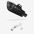 Lextek XP8C Carbon Fibre Exhaust 210mm with Link Pipe for Yamaha FZ1 (06-15)