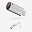 Lextek CP1 Matt S/Steel Carbon Tip Exhaust 150mm with Link Pipe for Yamaha FZ1 (06-15)