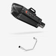 Lextek XP13C Carbon Fibre Exhaust System 210mm for Lexmoto Venom / Viper 125