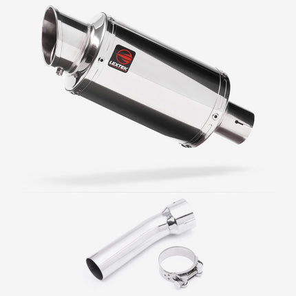 Lextek Stainless Steel YP4 Stubby Exhaust 200mm with Link Pipe for BMW R 1200 GS (13-18)