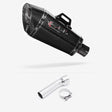 Lextek XP8C Carbon Fibre Exhaust 210mm with Link Pipe for BMW R 1200 GS (13-18)