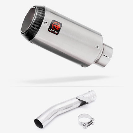 Lextek Matt Stainless Steel CP1 150mm Exhaust with Link Pipe for Yamaha FZS 600 Fazer (97-03)