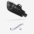 Lextek XP8C Carbon Fibre Exhaust 210mm with Link Pipe for Kawasaki ZX-10R Ninja (17- )
