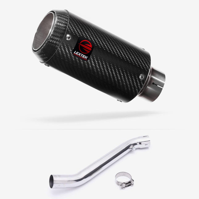 Lextek Carbon Fibre CP8C 150mm Exhaust with Link Pipe for Kawasaki ZX-10R Ninja (17- )