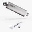 Lextek OP1 Matt S/Steel Exhaust 350mm with Link Pipe for Kawasaki ZX-10R Ninja (17- )