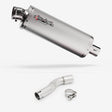 Lextek OP1 Matt S/Steel Exhaust 350mm with Link Pipe for Honda CMX500 Rebel (17-19)