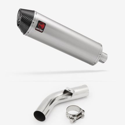 Lextek Brushed Stainless Steel RP1 400mm Exhaust with Link Pipe