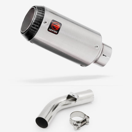 Lextek Matt Stainless Steel CP1 150mm Exhaust with Link Pipe for Honda VFR800 X Crossrunner (11-14)