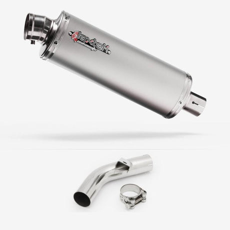 Lextek OP1 Matt S/Steel Exhaust 350mm with Link Pipe for Honda VFR800 X Crossrunner (11-14)