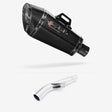 Lextek XP8C Carbon Fibre Exhaust 210mm with Link Pipe for Kawasaki Versys 1000 (15-18)