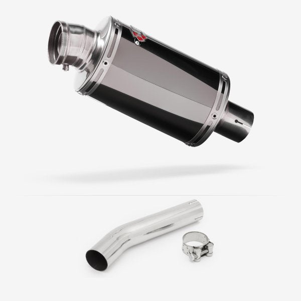 Lextek OP15 Dark Tint Stainless Exhaust 200mm with Link Pipe for Honda CB1300 (03-14)