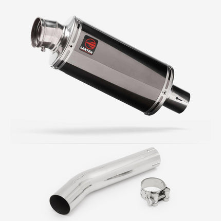 Lextek Smoked Stainless Steel OP16 250mm Exhaust with Link Pipe for Honda CB1300 (03-14)