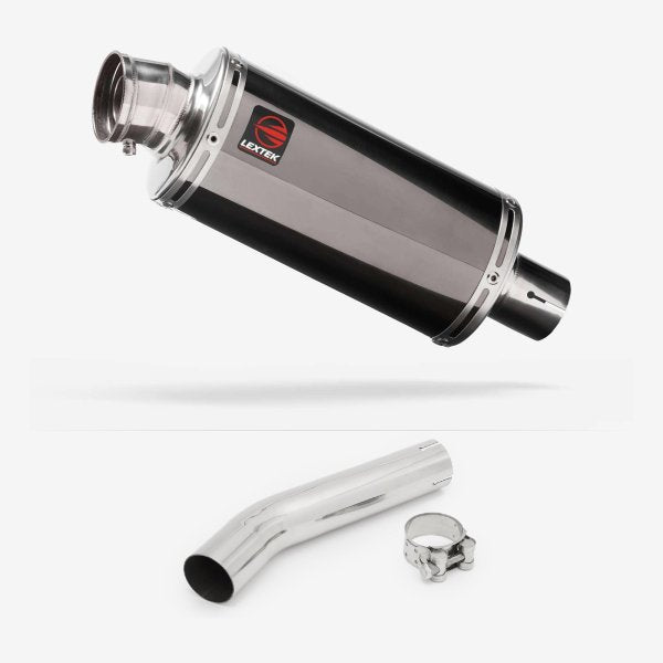 Lextek OP16 Dark Tint Stainless Exhaust 250mm with Link Pipe for Honda CB1300 (03-14)