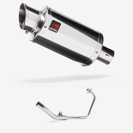 Lextek YP4 S/Steel Stubby Exhaust System 200mm for Lexmoto XTR S 125