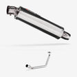 Lextek RR4 S/Steel Round Exhaust System 400mm for Honda SES 125-4 (05-15)
