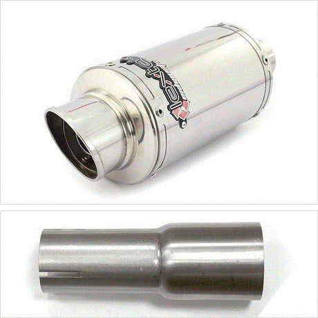 Lextek YP4 S/Steel Stubby Exhaust System 200mm for Yamaha WR 125 R X (09-16)