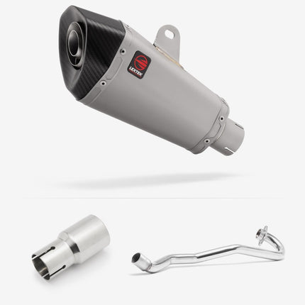 Lextek Matt Stainless Steel XP10 210mm Exhaust System for Lexmoto Adrenaline (EFI) 125