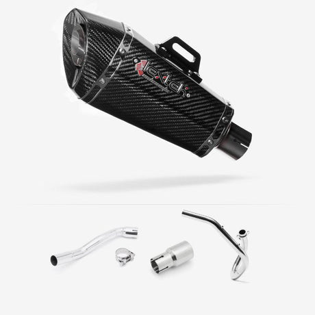 Lextek XP8C Carbon Fibre Exhaust System 210mm for Pulse XF250GY (06-15)