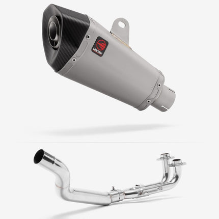 Lextek Matt Stainless Steel XP10 210mm Exhaust System for Yamaha T-Max 500 (01-11)