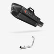 Lextek XP13C Carbon Fibre Exhaust System 210mm for Yamaha YZF-R125 / MT-125 (14-18)