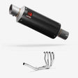 Lextek GP8C Carbon Fibre GP Stubby Exhaust System 240mm for Suzuki GSX 1300 R Hayabusa (99-07)