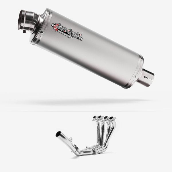 Lextek OP1 Matt S/Steel Exhaust System 350mm for Yamaha YZF R6 (06-16)