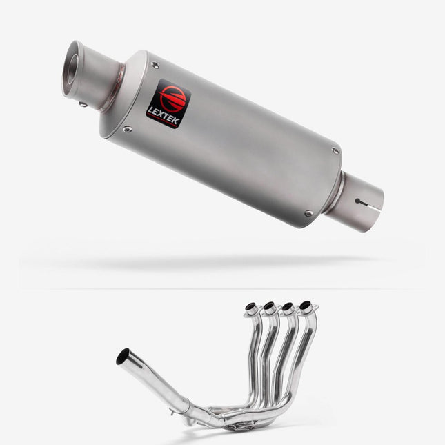 Lextek Matt Stainless Steel GP1 240mm Exhaust System for Suzuki GSXR 1000 (01-06)