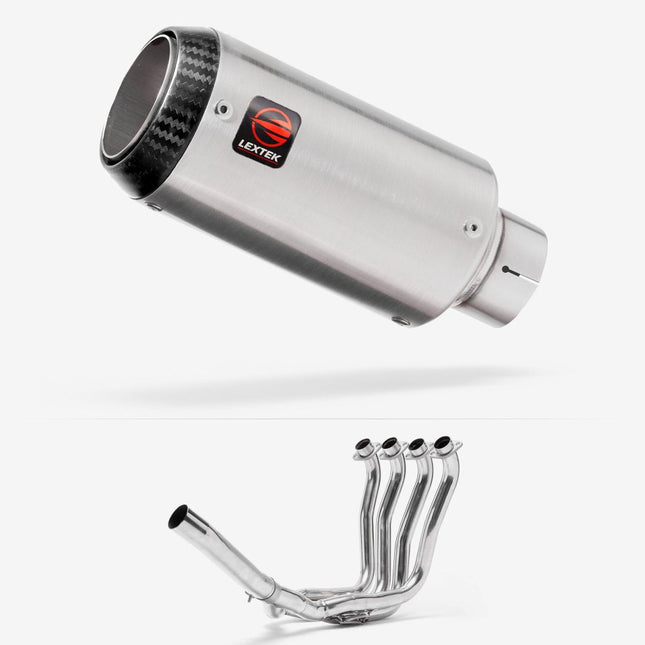 Lextek Matt Stainless Steel CP1 150mm Exhaust System for Suzuki GSXR 1000 (01-06)