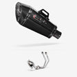 Lextek XP8C Carbon Fibre Exhaust System 210mm Low Level for Yamaha MT-07 Tracer (16-24)